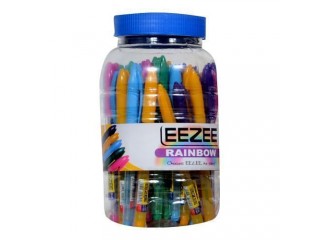 Eezee Rainbow Biro Pens - Pack of 50